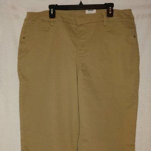 Women's Time and Tru Pull-On Capri Pants, Size XXL
